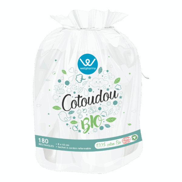 Cotoudou – rectangles de coton Bio