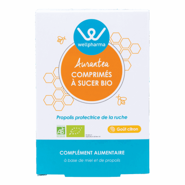 Aurantea Propolis comprimés à sucer Bio – goût citron