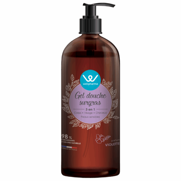Gel douche violette